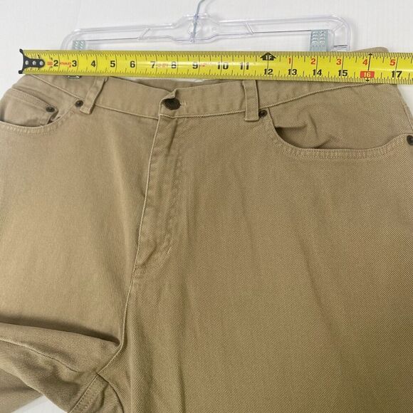 Vintage Lauren Jeans Co Ralph Lauren Womens Tan Bootcut Pants Size 16 Wide Leg - Picture 7 of 16